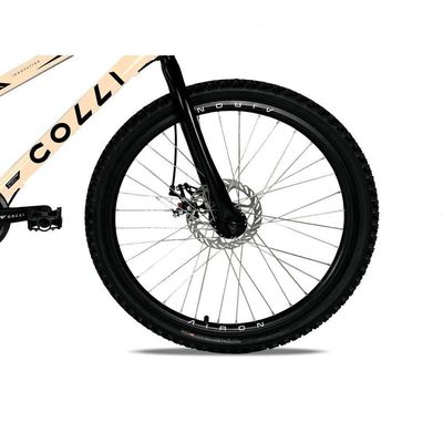 Bicicleta Colli Airon Aro 24 Com Freio A Disco 7v Bege