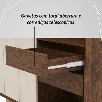 Guarda Roupa Casal 6 Portas 4 Gavetas Noronha Imbuia-fendi
