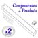 2 Suportes Pia Chumbar Bancada Mesa 50 Cm - Preto