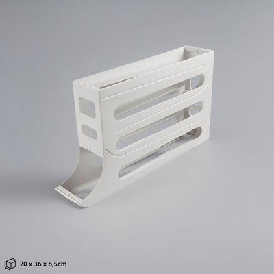 Porta Ovos Organizador De Geladeira Dispenser Bandeja 30 Ovos 4 Andares Cor Branco Prático Eficiente