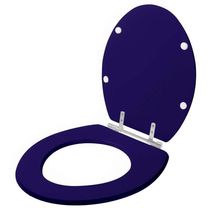Assento Sanitário Laqueado Convencional Oval Azul Marinho