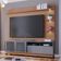 Estante Painel Para 70 Pol Com Led Itapema C04 Freijó Cinza Fosco - Lyam Decor