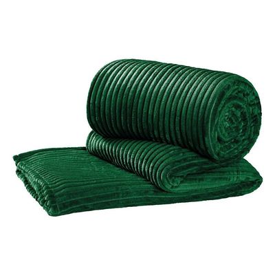Cobertor Manta Velvet Bariloche Queen 01 Peça - Esmeralda - design resistente