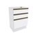 Balcão 3 Gavetas Kappesberg Celeste 100% Mdf Branco 60cm