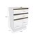 Balcão 3 Gavetas Kappesberg Celeste 100% Mdf Branco 60cm