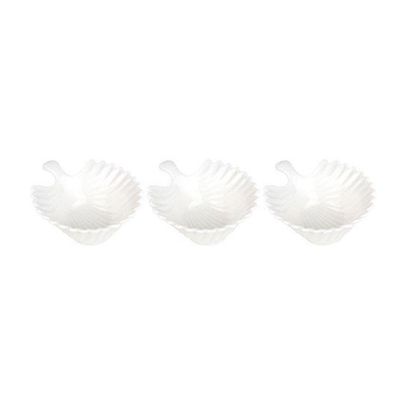 Conjunto Com 03 Petisqueiras De Porcelana Pcln-080 - Haüskraft