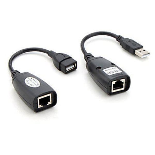 Cabo Usb Adptador Extensor Rj45 Usb Via Cabo De Rede
