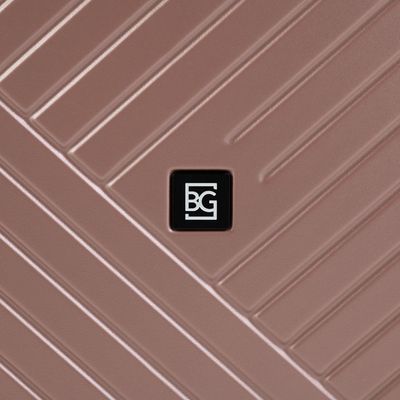 Mala de Bordo Abs 4 Rodas Detroit Rose/Preto P / Rosé