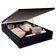 Cama Box Baú Viúva Serene Sintético Preto 44x128x188