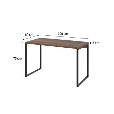 Mesa de Escritório Kuadra Nogal 120 cm