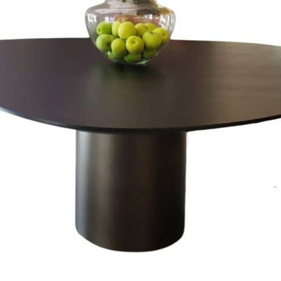 Mesa De Jantar Orgânica Holanda 120x100cm Madeira ébano