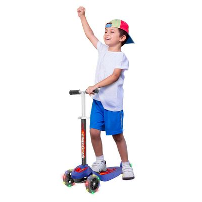 Patinete Skatenet Bandeirante Plus Led Azul