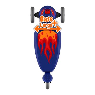 Patinete Skatenet Bandeirante Plus Led Azul