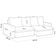 Sofá Retrátil Reclinável Para Sala De Estar Living 195cm Vêneto F04 Bouclê Cru - Lyam Decor