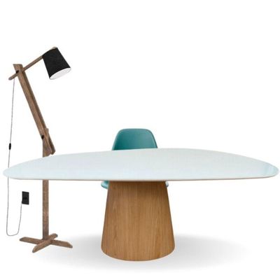 Mesa De Jantar Cone Oval Orgânica 160x90cm