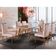 Conjunto Sala De Jantar 6 Lugares Mesa Slim E Cadeiras Em Veludo Móveis Mix Mel/off-white/nude