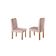 Conjunto Sala De Jantar 6 Lugares Mesa Slim E Cadeiras Em Veludo Móveis Mix Mel/off-white/nude