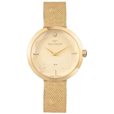 Relógio Technos Feminino Crystal Dourado - Vx50aq-1d