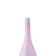 Vaso murano em vidro L'Hermitage Gota 16x16x46cm champanhe