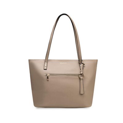 Bolsa Feminina Tote Saffiano Fendi G / Cinza