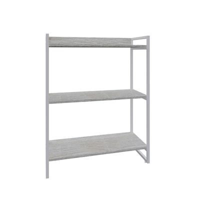 Estante Kuadra 80x40x104cm C/03 Prateleiras Snow / Est.branca Snow / Est.branca