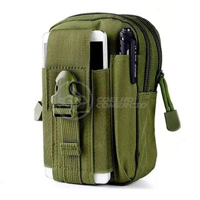 Kit De Emergência Acampamento Bolsa Verde Militar Para Atividades Camping Sobrevivência Selva