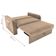Sofá Cama Com Baú 2 Lugares Raheny Suede Bege