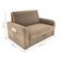 Sofá Cama Com Baú 2 Lugares Raheny Suede Bege