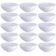 Kit 15 Ramequins de Plástico 120ml Redondo Branco Molheiras para Servir Caldas Acompanhamentos Coza