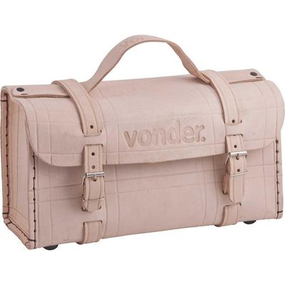 Maleta de couro para ferramentas 330 mm x 170 mm x 110 mm marrom VONDER