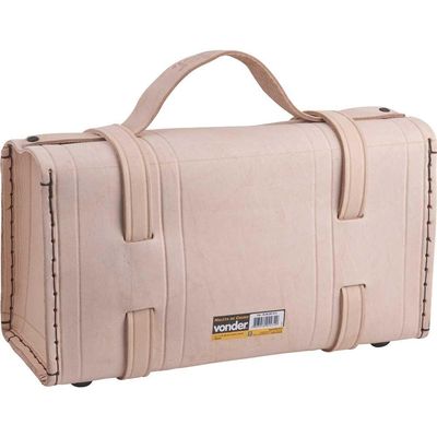 Maleta de couro para ferramentas 330 mm x 170 mm x 110 mm marrom VONDER