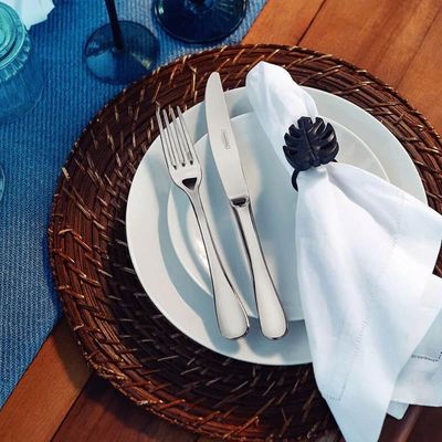 Kit 24 Pratos de Pão Porcelana 16cm Tramontina Sophia Brancos Cupê Restaurantes Cafeterias