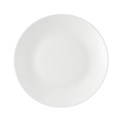 Prato para Sobremesa 18cm Branco Plástico Linha Cozy Servir Petiscos Torta Mousse Coza