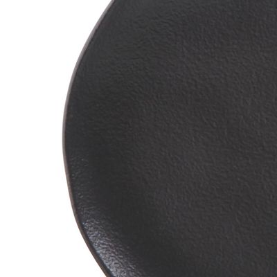 Prato de Sobremesa 19cm Orgânico Cerâmica Preto Avulso Porto Brasil Mesa Posta