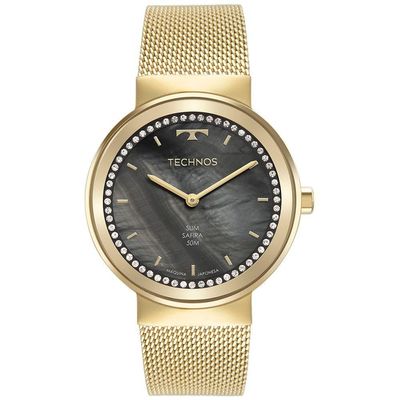 Relógio Technos Feminino Slim Dourado - Gl22ag-1p Gl22ag-1p