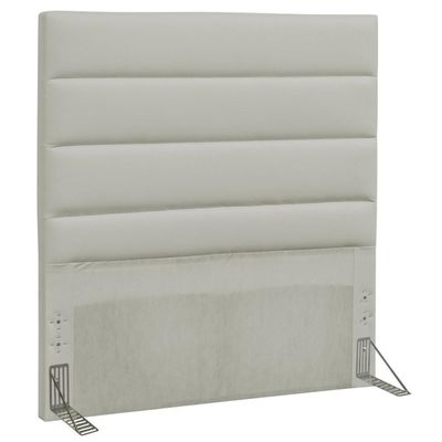 Cabeceira Solteiro 90cm Greta Sintético Bege - Mpozenato