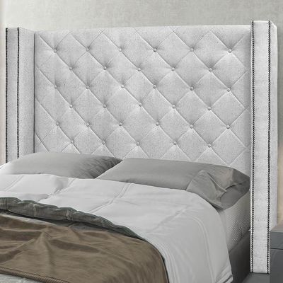 Cabeceira Solteiro Cama 90cm Louise S06 Linho Grigio - Mpozenato