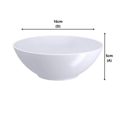 Bowl Plástico 500ml Branco Coza Cumbuca Servir Iogurte Fruta