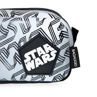 Estojo Escolar Masculina Star Wars Nano Cinza U / Cinza