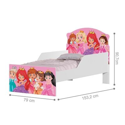 Mini Cama Princesas Com Colchão