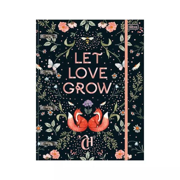 Fichário Tilibra Capricho com Elástico e 80 Folhas Fichário Tilibra Capricho com Elástico e 80 Folhas