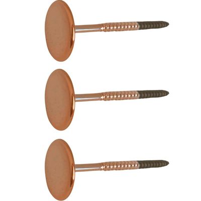 Kit 3 Pinos Ganchos de Parede Metal 3cm Rose Duler Pendurador Espelho Bolsas Casacos