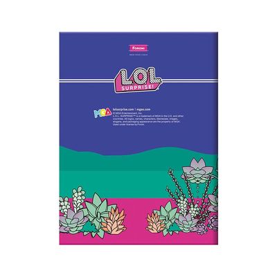 Caderno Foroni Brochura Capa Dura 1/4 LOL 96 Folhas Capas Diversas - Item Sortido