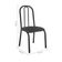 Conjunto de Mesa Miame 110 cm com 4 Cadeiras Madri Preto e Preto Liso