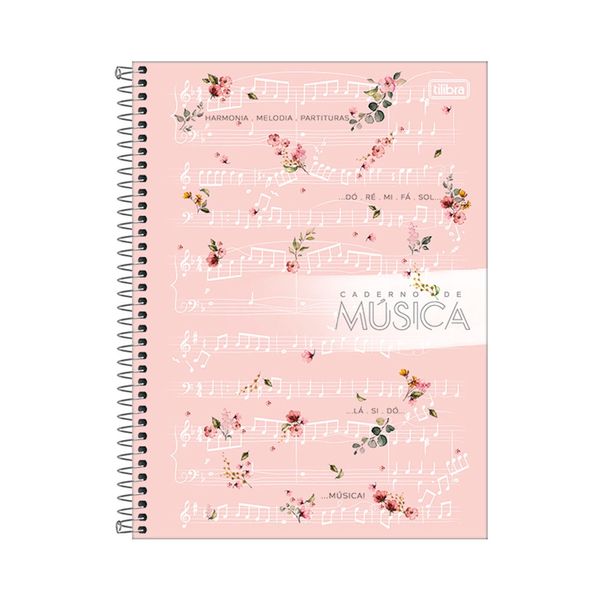 Caderno de Música Tilibra Universitário Espiral Capa Dura Capas Diversas - Item Sortido