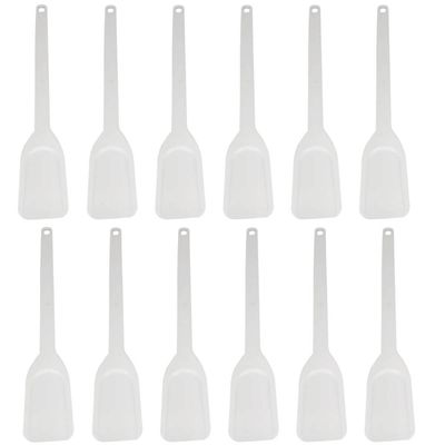 Conjunto 12 Espátulas Plásticas Industriais 74cm Brancas Pás para Restaurantes Refeitórios Escolas