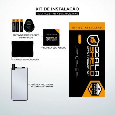 Kit Capa Armor e Peli´cula Coverage Preta para iPhone X e XS - Gshield