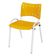 Cadeira Iso Base Branco Igreja, Escola, Escritório - Amarelo Kit 1 Peça