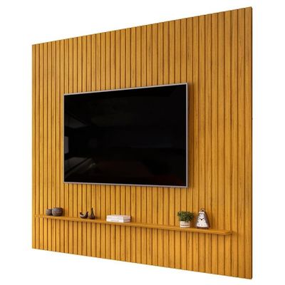 Painel 75 Pol 275cm Suspenso Ripado Noah D04 Cedro - Mpozenato