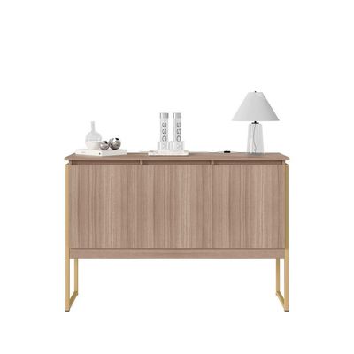 Aparador Buffet Para Sala Industrial Oslo Montana Dourado